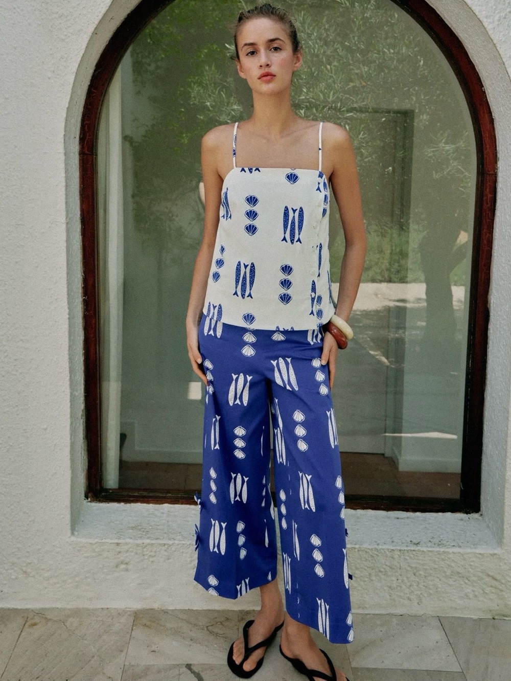 Zara PRINTED TIE CULOTTES